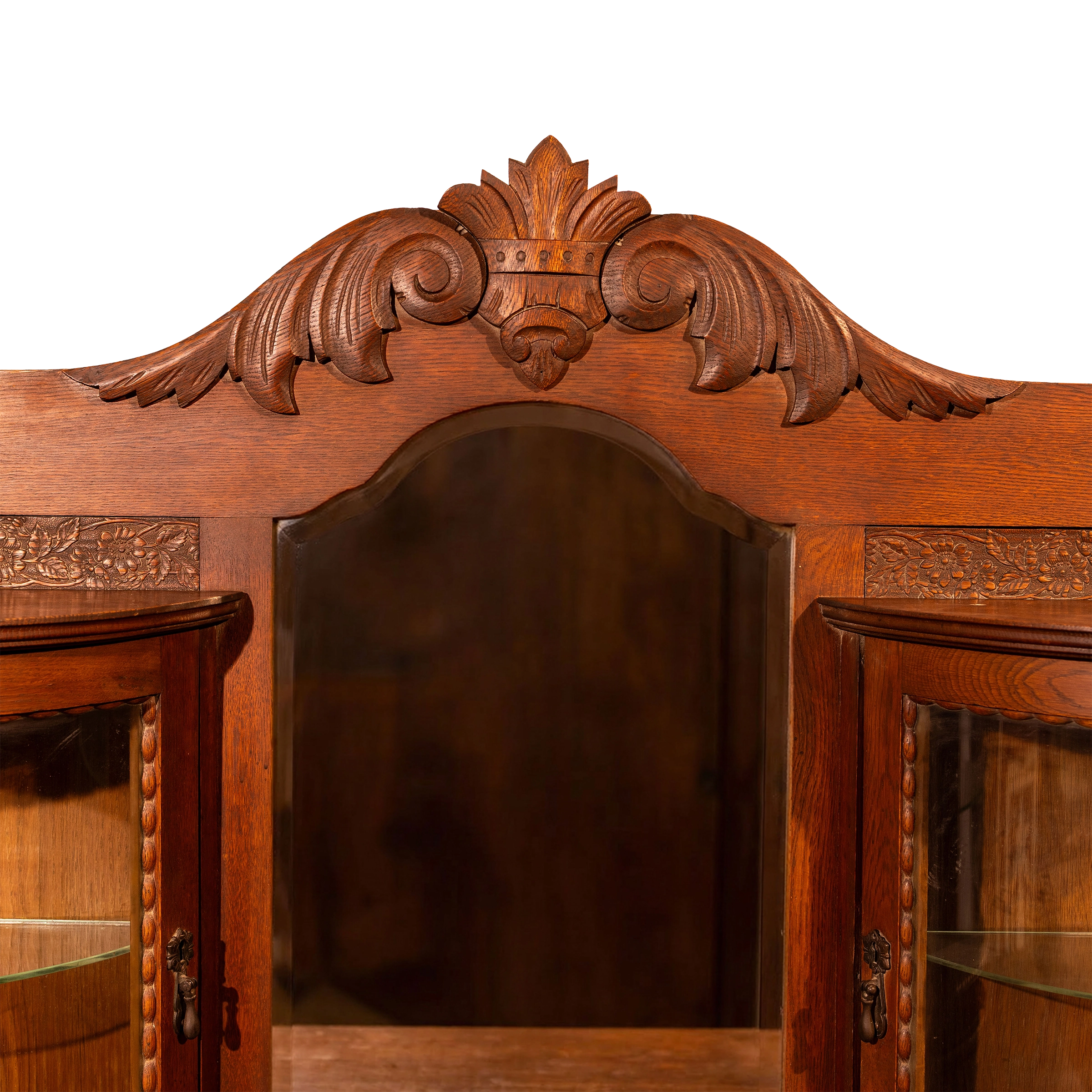 Vintage Drawer with Crown Mirror
