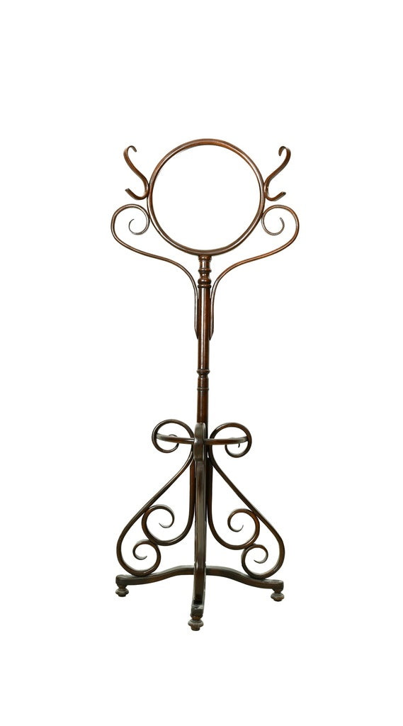 Classic mirror supported on wooden column