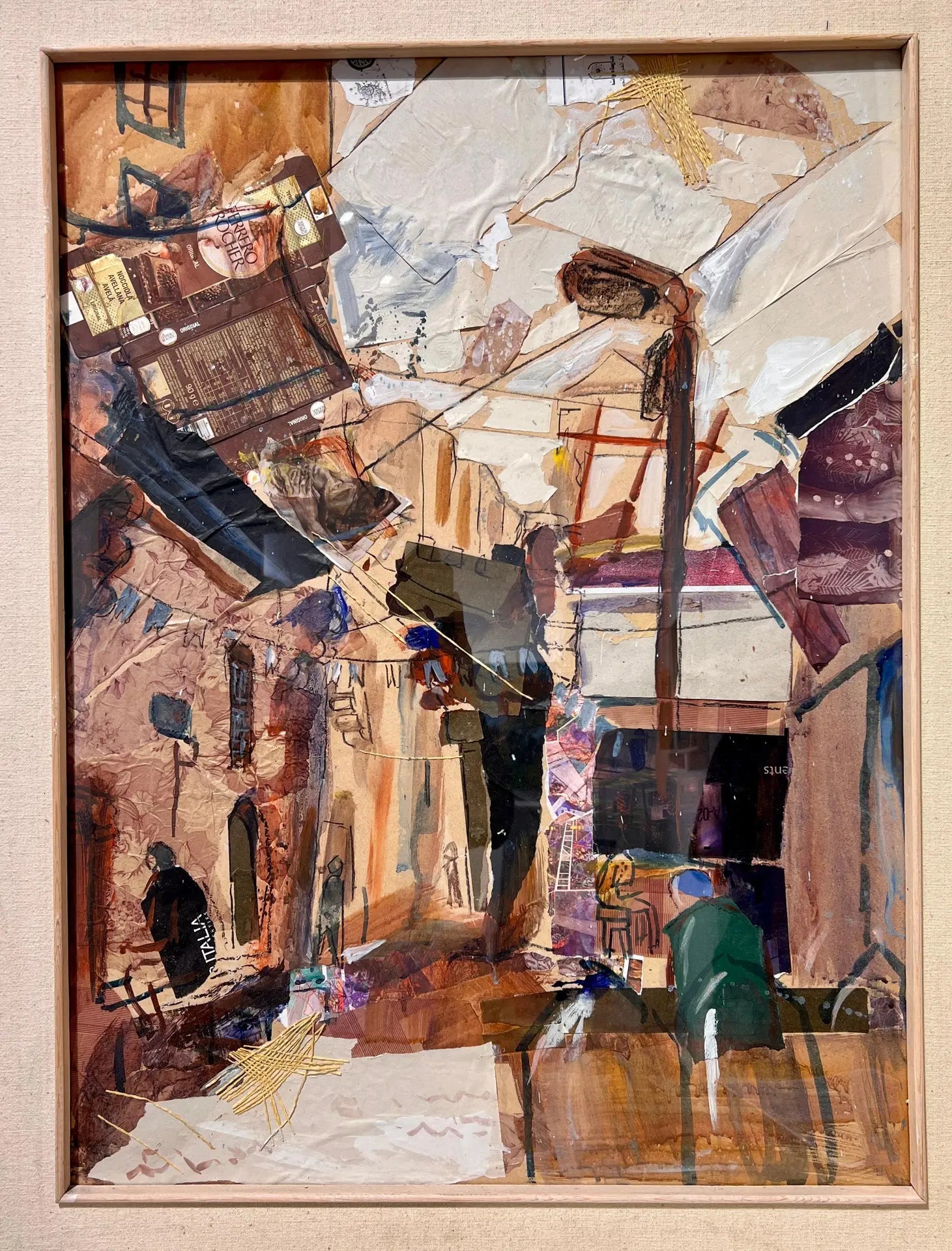 A Scene from Al-Qarbiya Alley, near Bab Al-Metwalli (Bab Zuweila) and Al-Khayamiya in the Al-Darb Al-Ahmar District - Abdel Aziz Elguindy