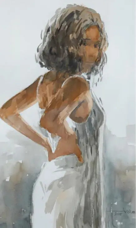 Girl in a Sheer Blouse – Essam Taha