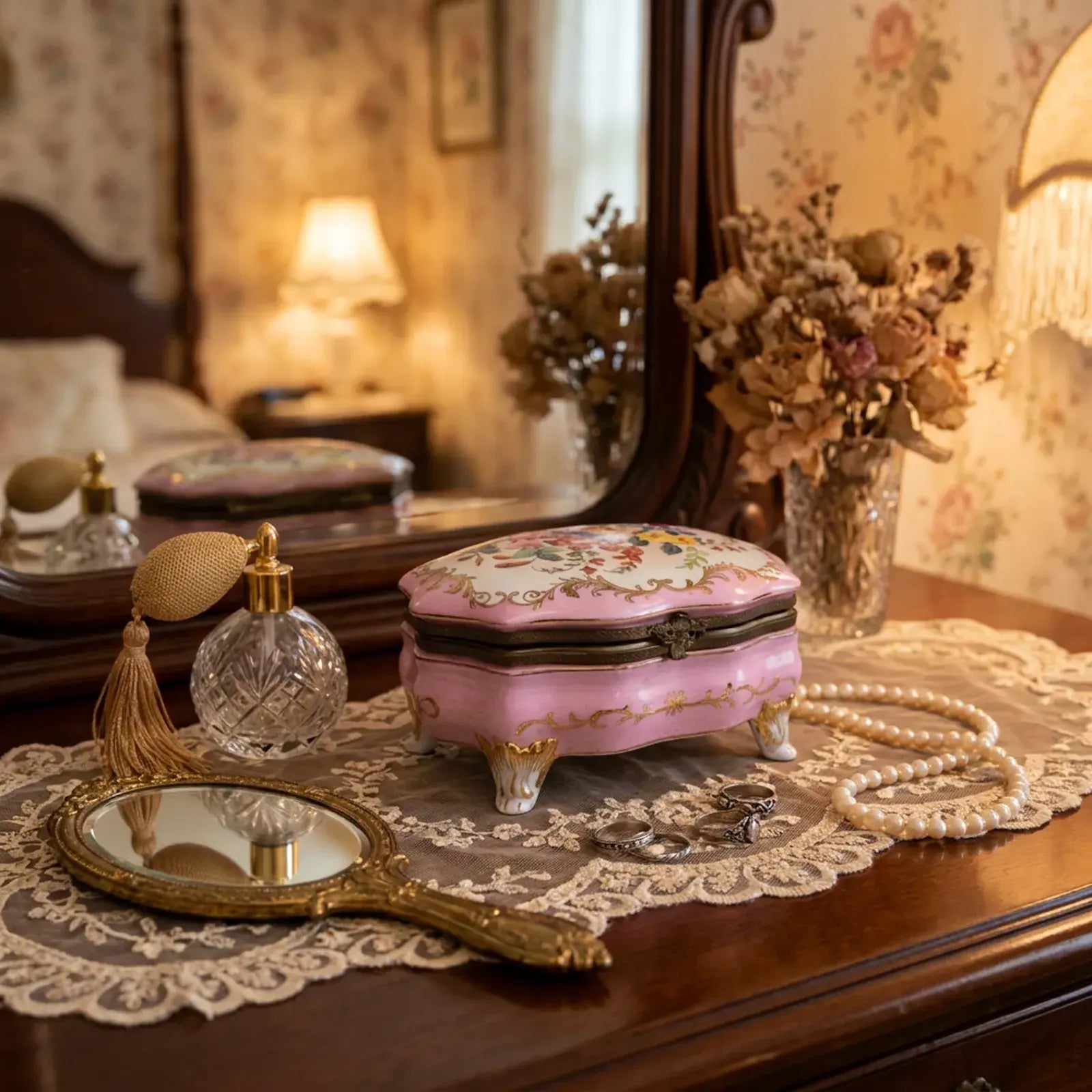 Floral Trinket Box