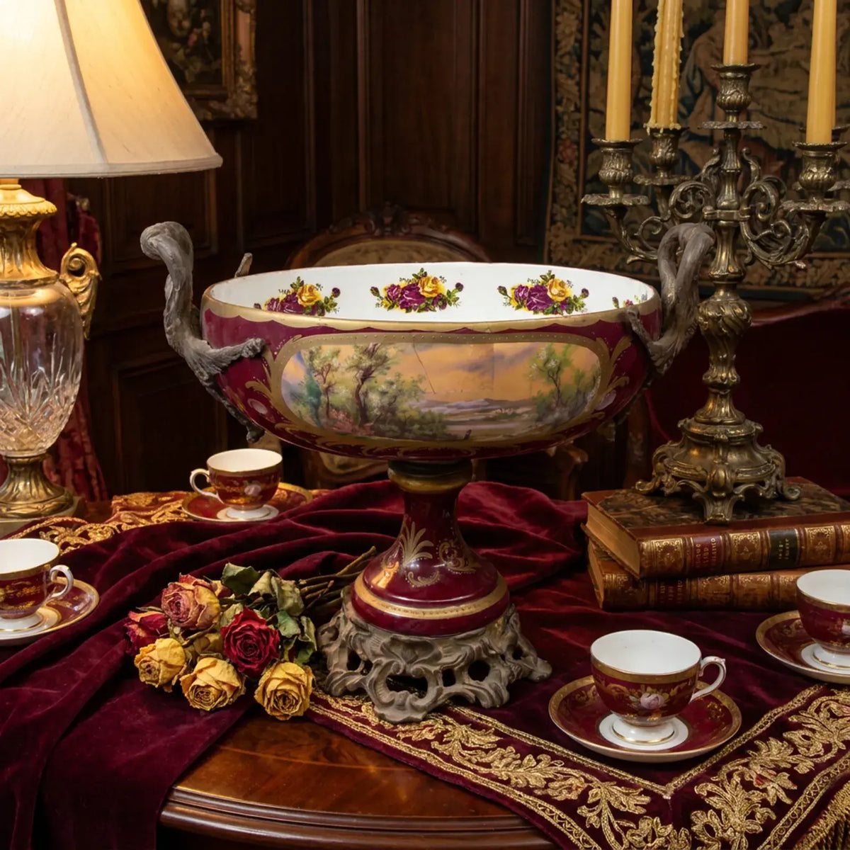 Burgundy Vignette
