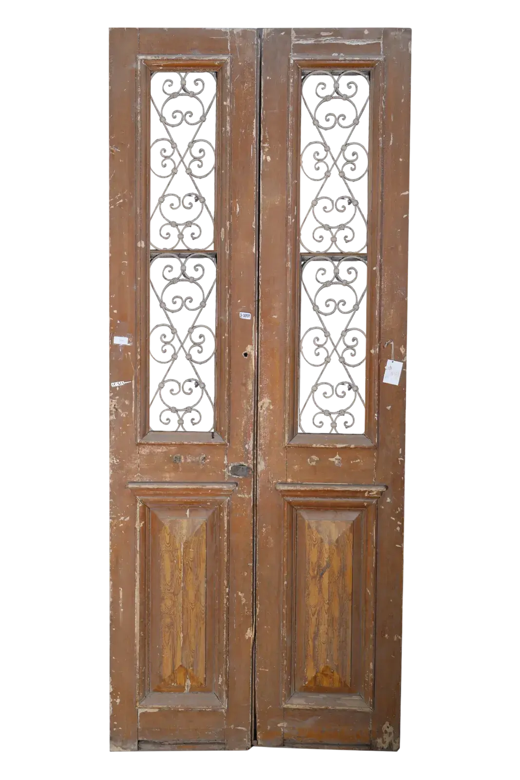 A Vintage Iron Window Doors made of Wood - 1104 .