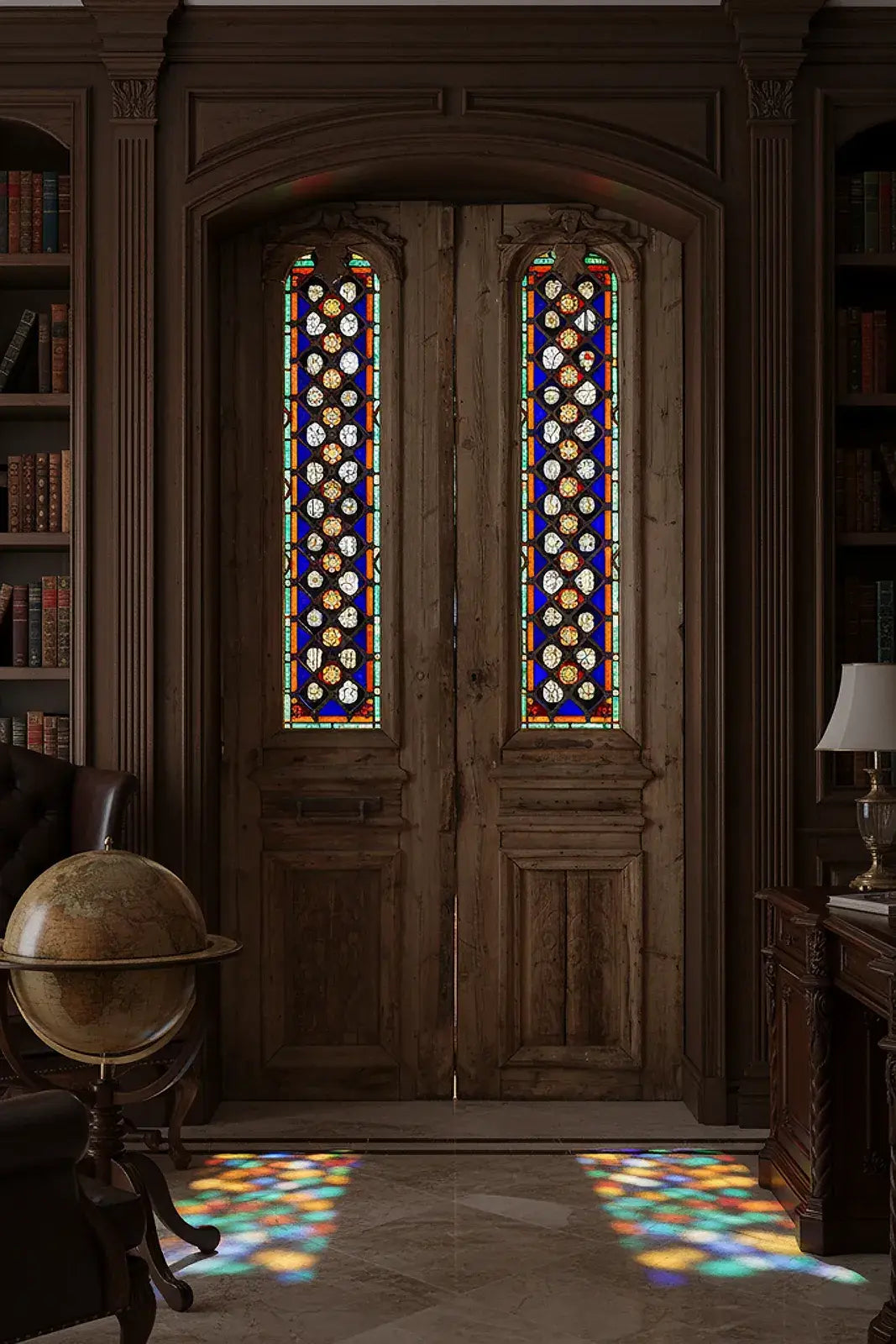 A Vintage Iron Window Doors made of Wood - 1149 .