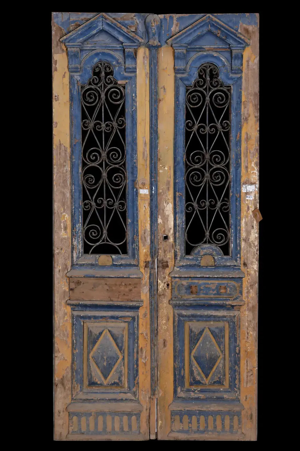A Vintage Iron Window Doors made of Wood - 1151 .