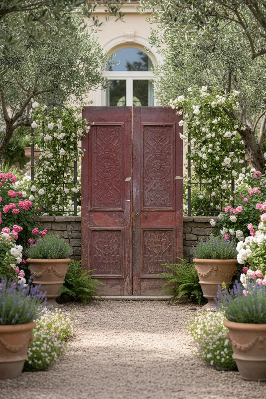 A Vintage Dam Doors made of Wood - 1184 .