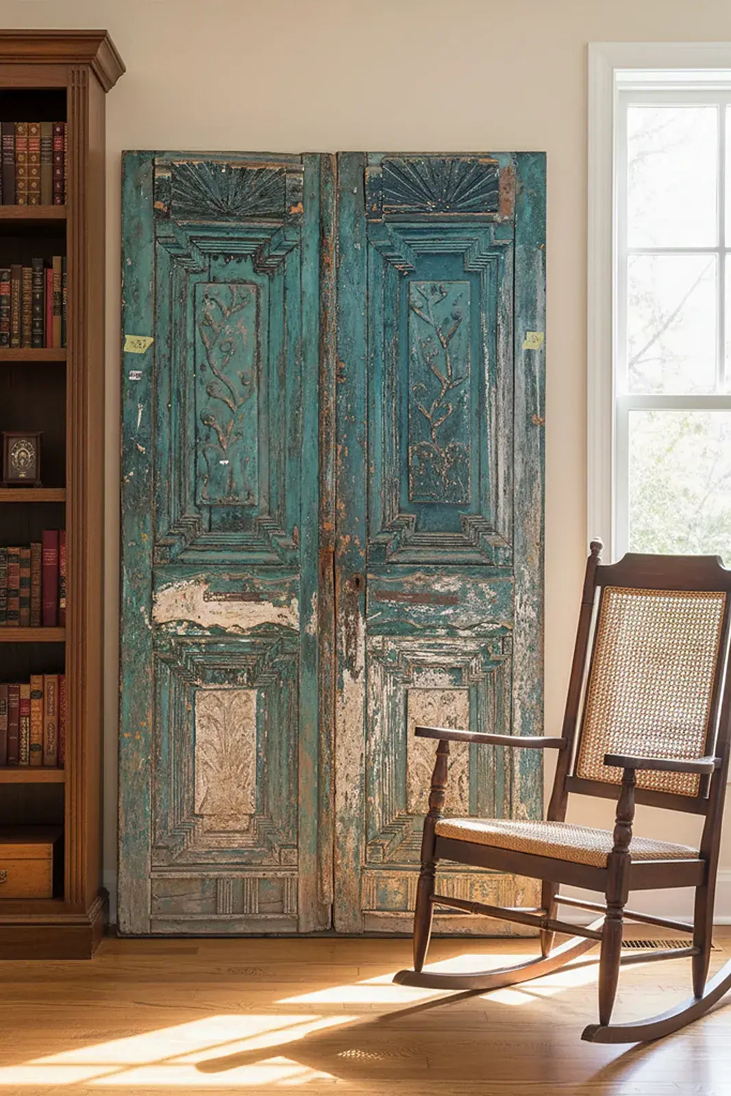 A Vintage Dam Doors made of Wood - 1192 .