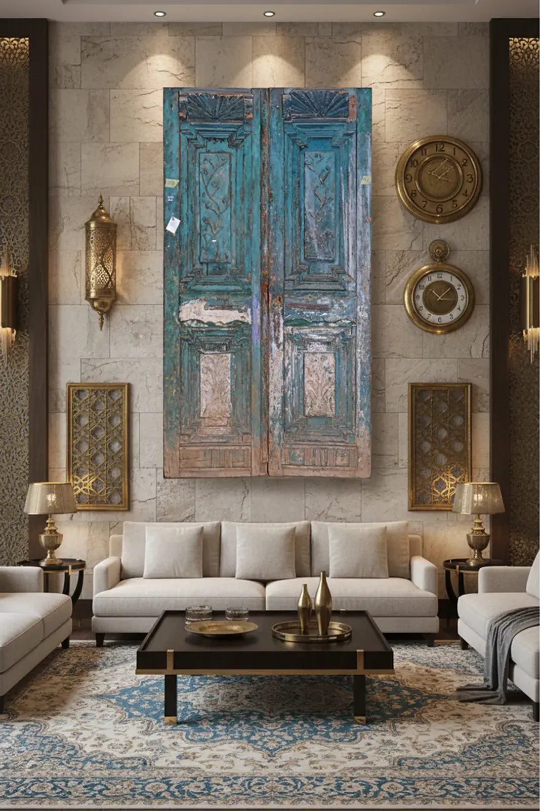 A Vintage Dam Doors made of Wood - 1192 .