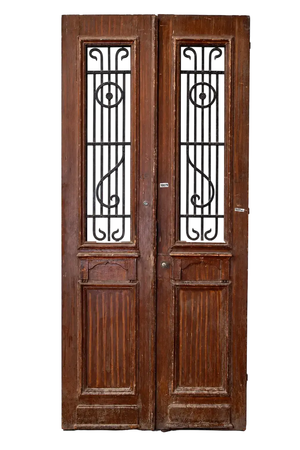 A Vintage Iron Window Doors made of Wood - 1209 .