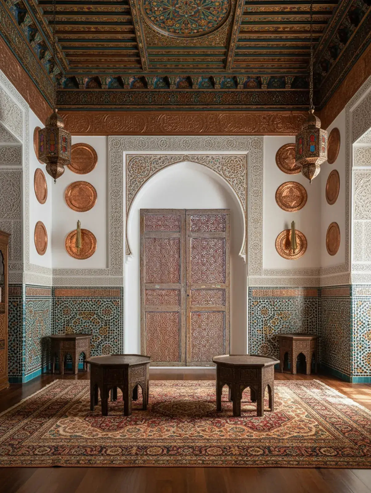 A Vintage Arabic Doors made of Wood - 1250 .