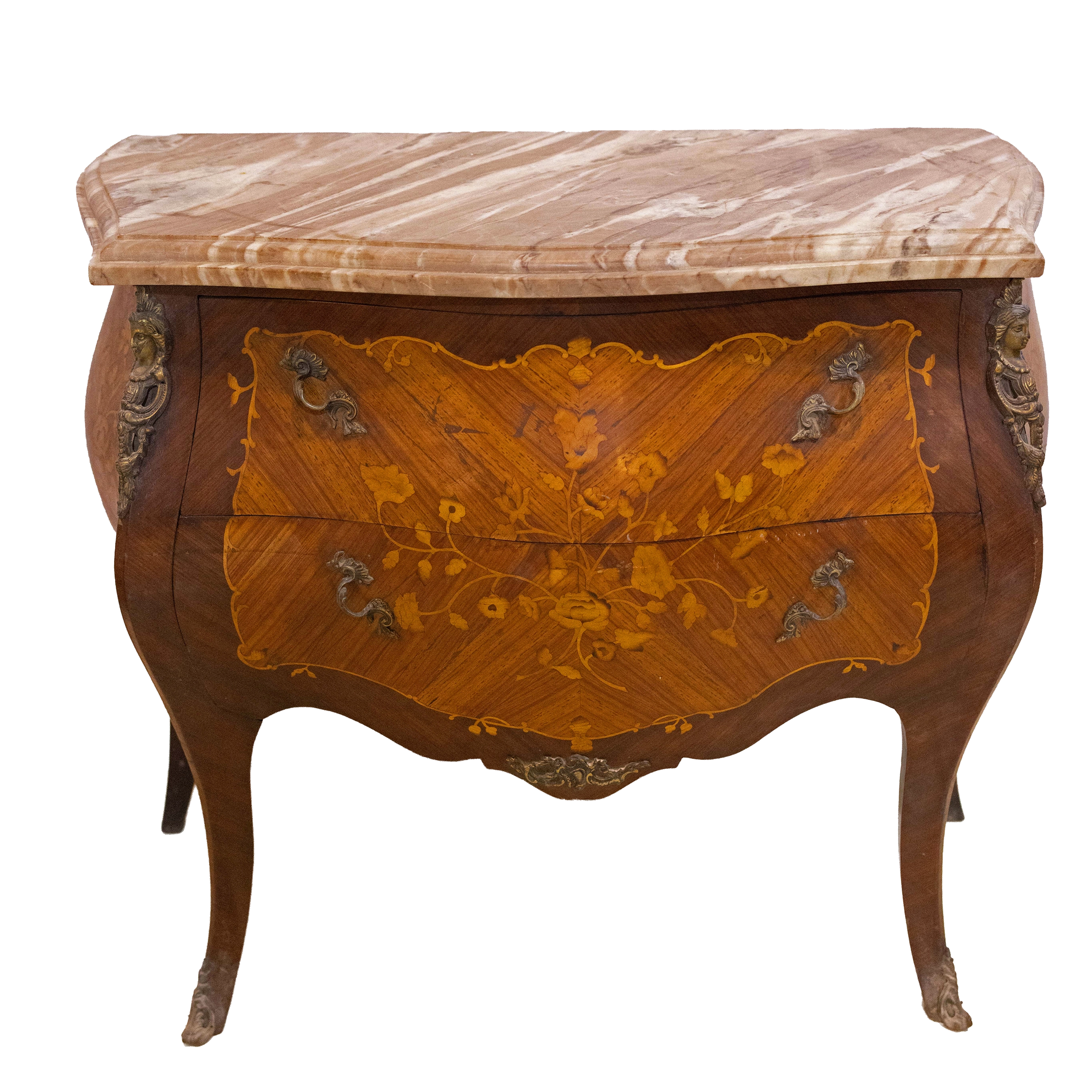 Louis XV Bombe Commode Chest