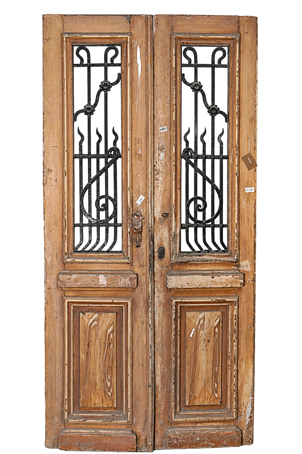 A Vintage Iron Window Doors made of Wood - 1138 .