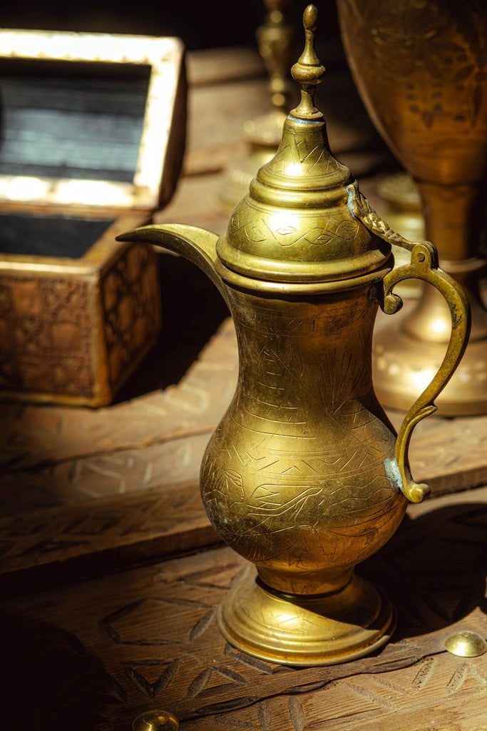 Vintage copper coffee pot