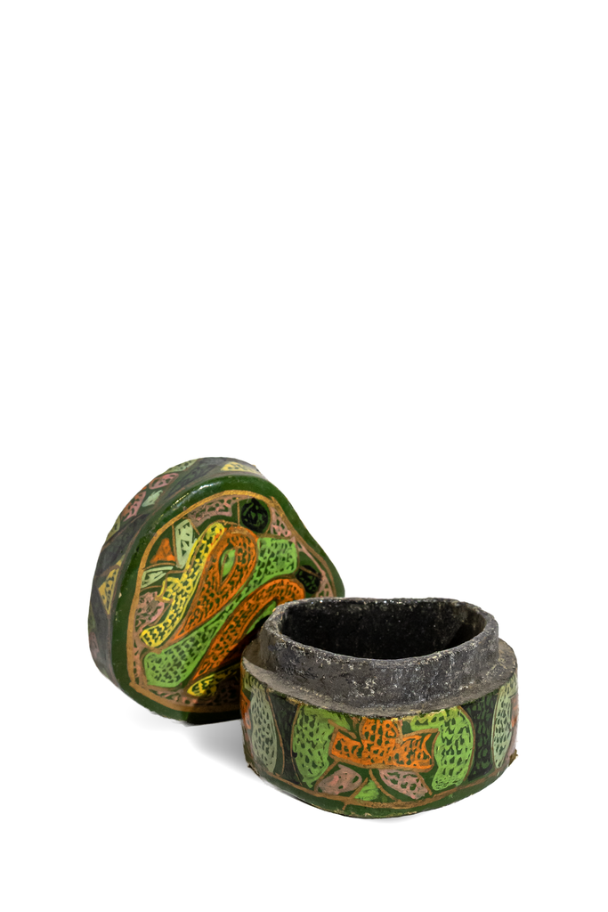 Porcelain box signed PA