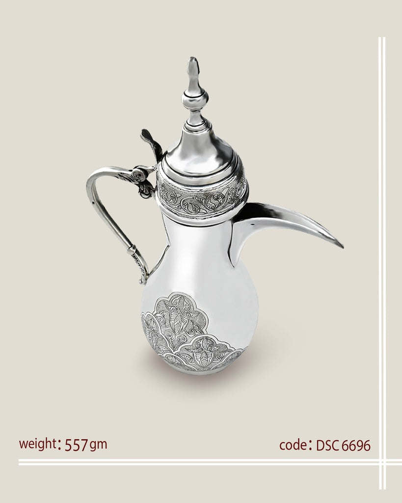Pure Silver Arabic Coffee Pot (DSC6696)