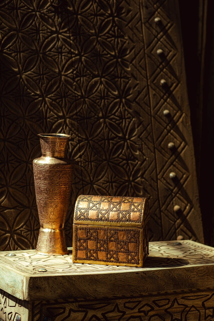 Decorative copper chest