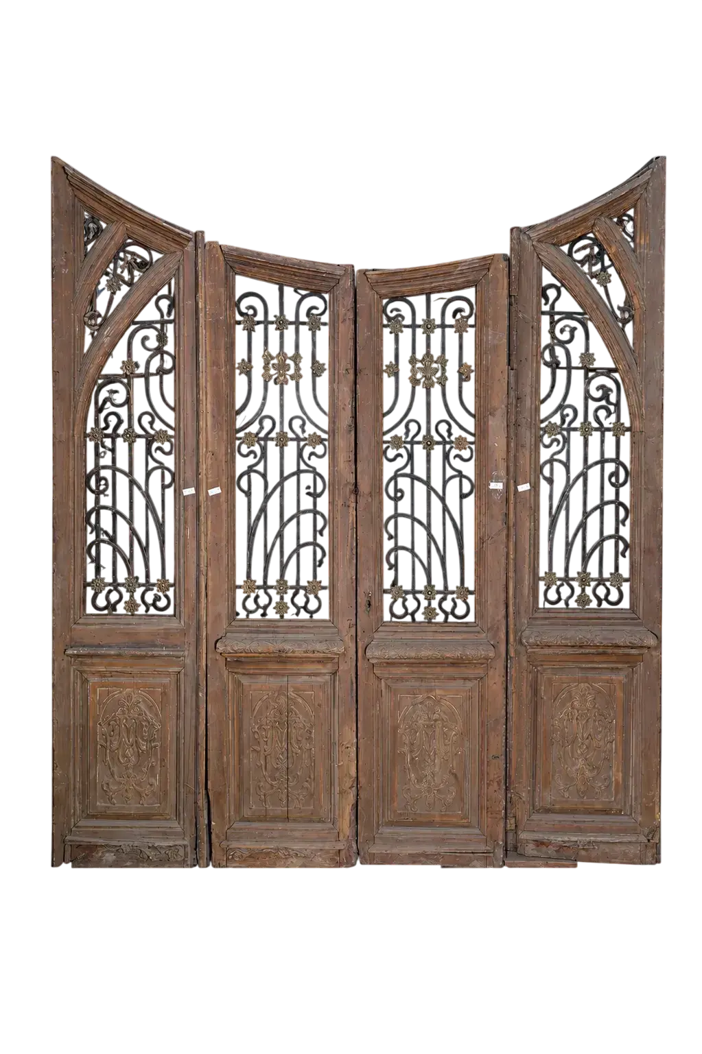 A Vintage Iron Window Doors made of Wood - 1105 .