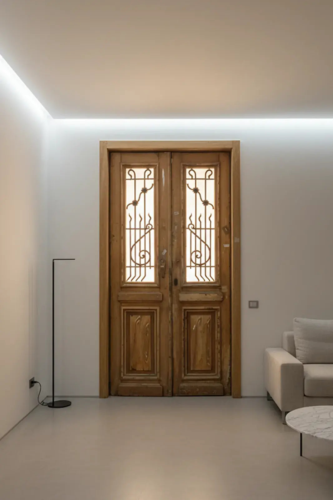 A Vintage Iron Window Doors made of Wood - 1138 .