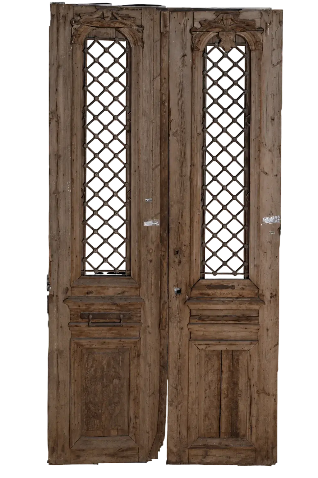 A Vintage Iron Window Doors made of Wood - 1149 .