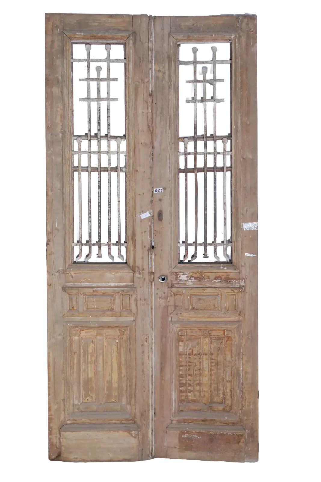 A Vintage Iron Window Doors made of Wood - 1150 .