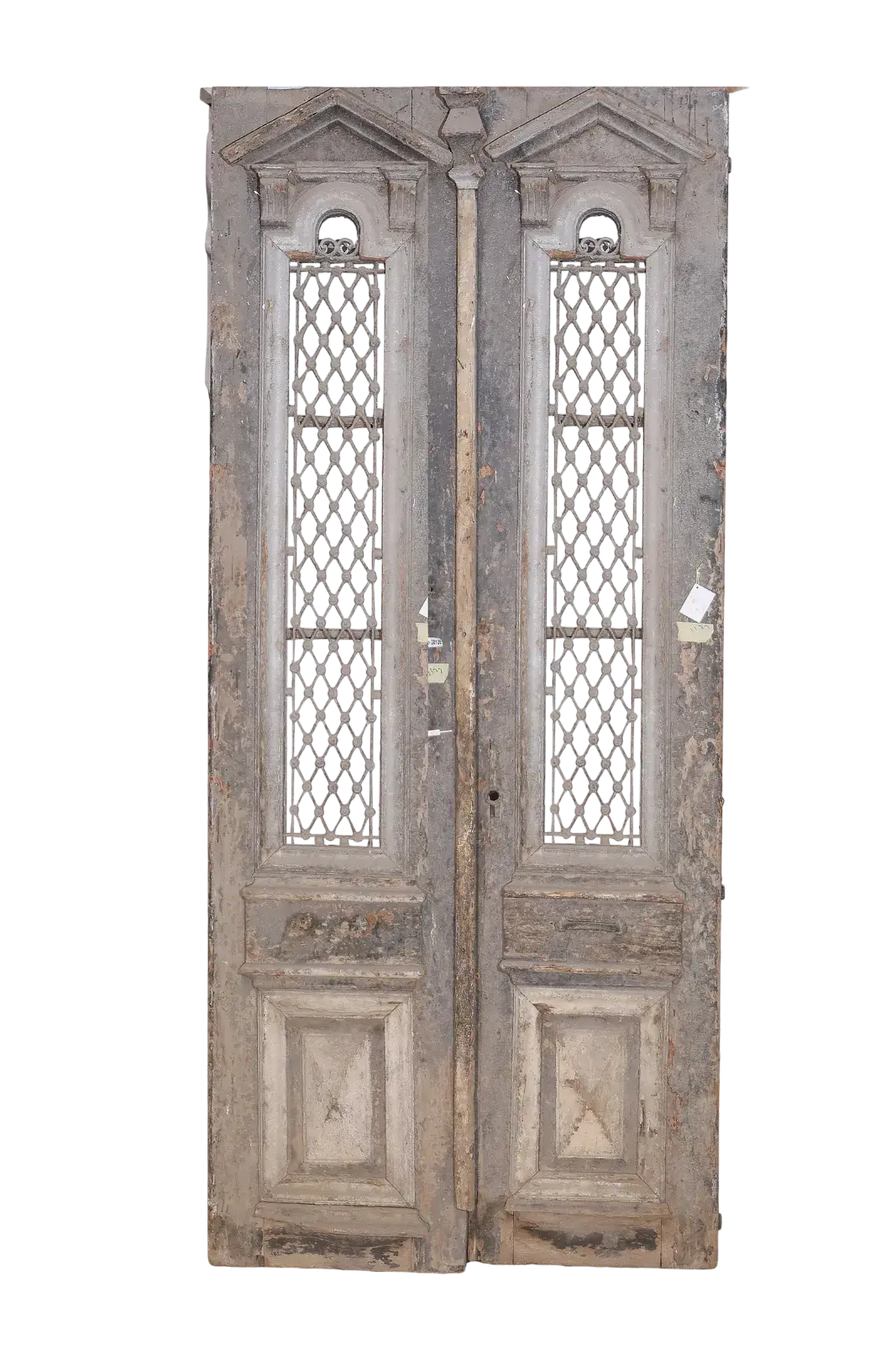 A Vintage Iron Window Doors made of Wood - 1166 .
