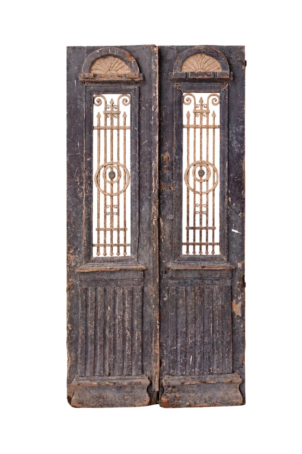 A Vintage Iron Window Doors made of Wood - 1179 .