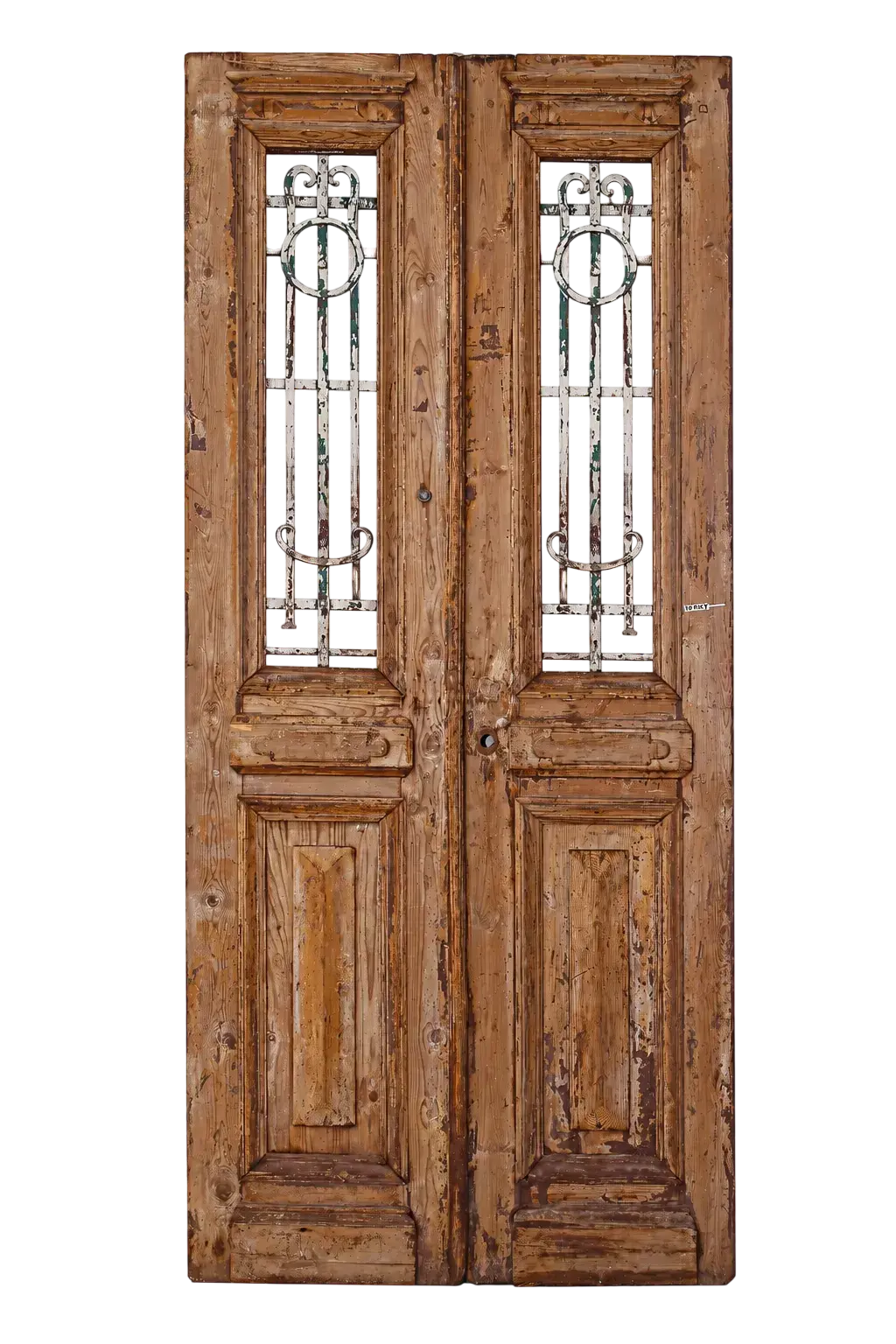 A Vintage Iron Window Doors made of Wood - 1205 .