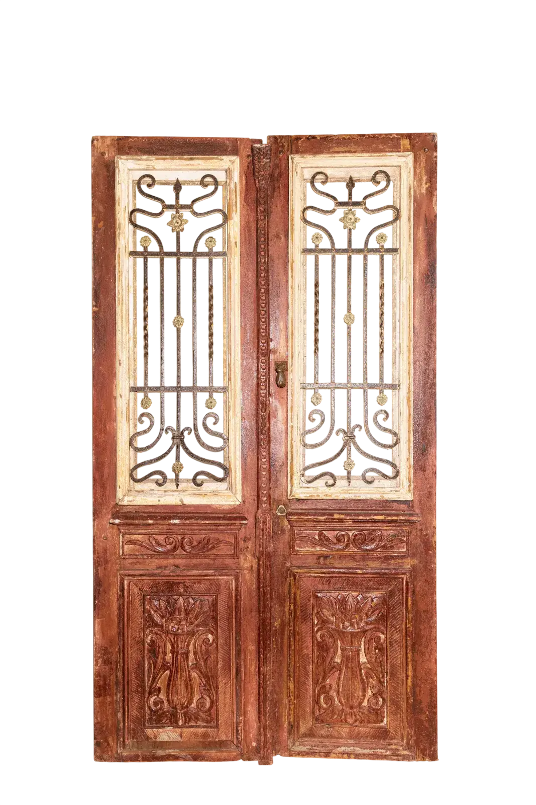A Vintage Iron Window Doors made of Wood - 1264 .