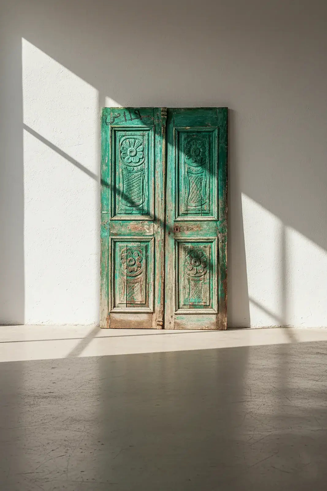 A Vintage Dam Doors made of Wood with Fayoumi Design - 2003 .