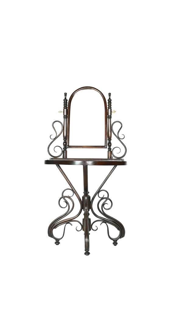 Classic mirror supported on wall